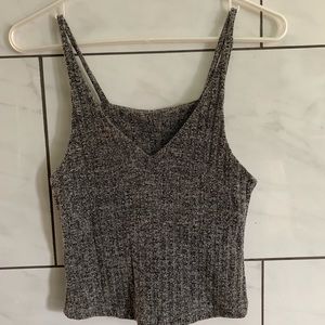 NWOT Knitted grey tank top